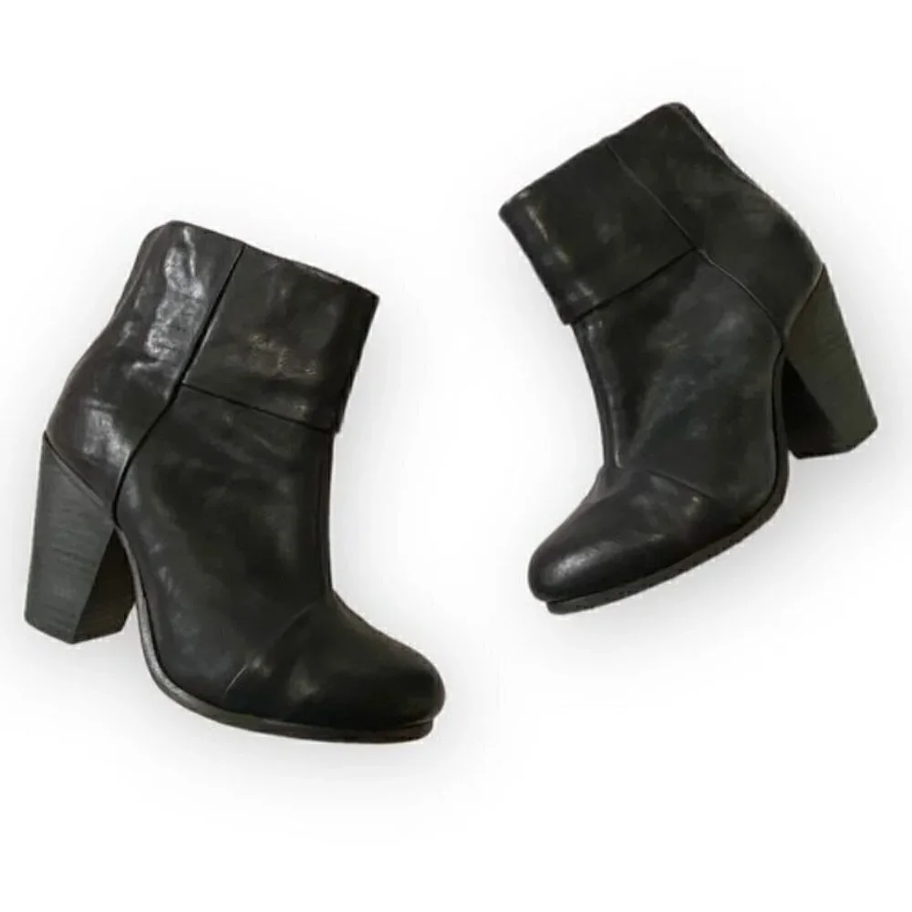 Rag and Bone Boots, Newbury Ankle Boots, Black‎